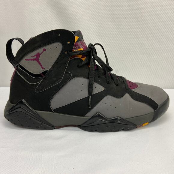 NIKE AIR JORDAN VII 7 RETRO BLACK BORDEAUX GRAPHITE GREY FOG BRED 304775-034 9.5 - Picture 2 of 11